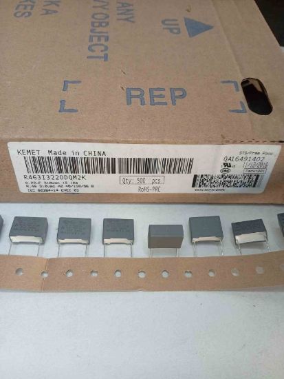 R463I3220DQM2K 220NF 310VAC 15 10%|R.46 KEMET POLYESTER KONDANSATÖR resmi