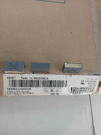 R49AN32200001M 220NF 310VAC 22.5 0.2 KEMET POLYESTER KONDANSATÖR resmi