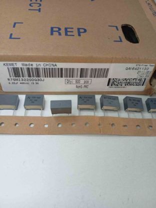 R75MI3220DQ30J 220NF 400V 15 0.05 KEMET POLYESTER KONDANSATÖR resmi