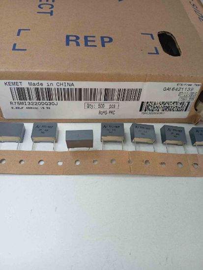 R75MI3220DQ30J 220NF 400V 15 0.05 KEMET POLYESTER KONDANSATÖR resmi