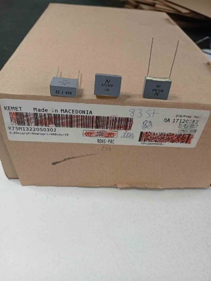 75MI32205030J 220NF 400V 15 0.05 KEMET POLYESTER KONDANSATÖR resmi