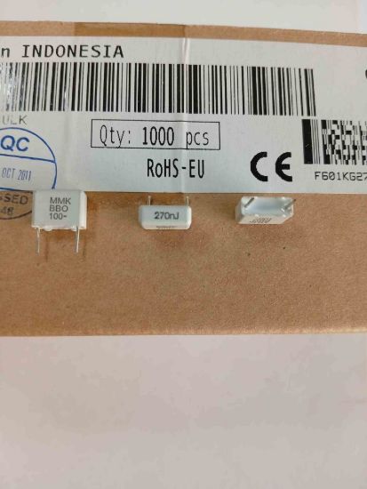 MMK7.5274J100K01L4BULK 270NF 100V 7.5 0.05 KEMET POLYESTER KONDANSATÖR resmi