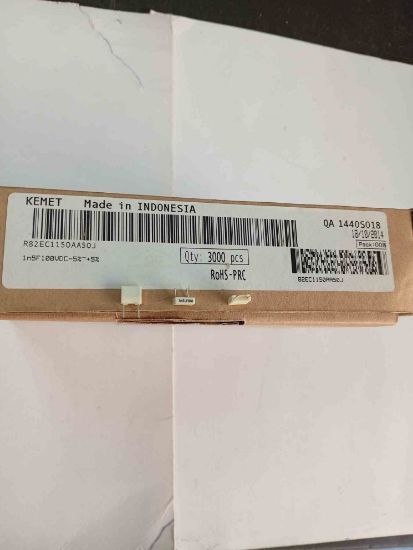 R82EC1150AA50J 1.5NF 100V 5 0.05 KEMET POLYESTER KONDANSATÖR resmi