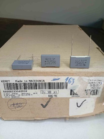 R46KN333040M1K 330NF 275VAC 0.1 22.5|R.46 KEMET POLYESTER KONDANSATÖR resmi