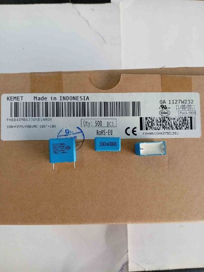 PHE840MB6330KB14R05 330NF 275VAC 15 0.1 KEMET POLYESTER KONDANSATÖR resmi