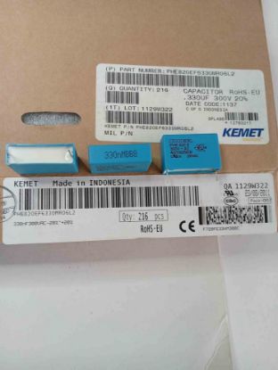 PHE820EF6330MR06L2 330NF 300VAC 27.5 0.2 KEMET POLYESTER KONDANSATÖR resmi