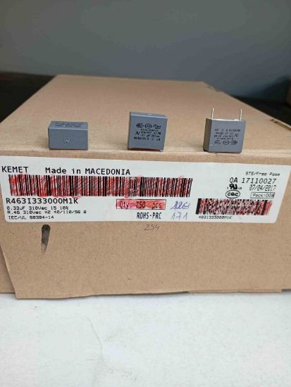 R463I333000M1K 330NF 310VAC 15 0.1 KEMET POLYESTER KONDANSATÖR resmi