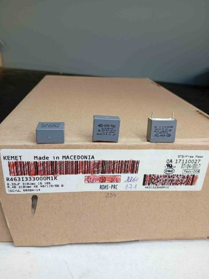 R463I333000M1K 330NF 310VAC 15 0.1 KEMET POLYESTER KONDANSATÖR resmi