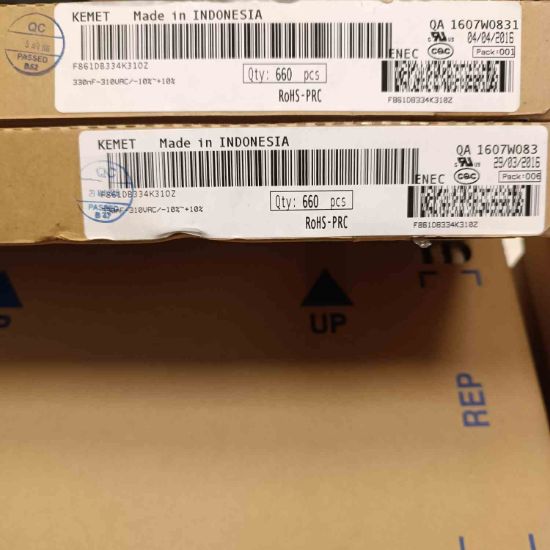 F861DB334K310Z 330NF 310VAC 22.5 0.1 KEMET POLYESTER KONDANSATÖR resmi