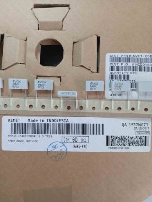MMK15 474K100B04L16.5 TR1 470NF 100V 15 0.1 KEMET POLYESTER KONDANSATÖR resmi