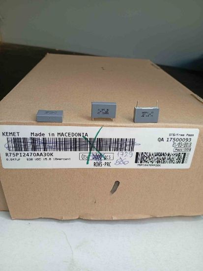 R75PI2470AA30K 47NF 630V 15 0.1 KEMET POLYESTER KONDANSATÖR resmi