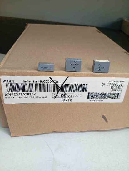 R76PI2470JB30K 47NF 630V 15 0.1 KEMET POLYESTER KONDANSATÖR resmi