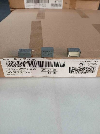 R46KI3470HAP1M V805 470NF 275VAC 15mm POLYESTER KEMET POLYESTER KONDANSATÖR resmi