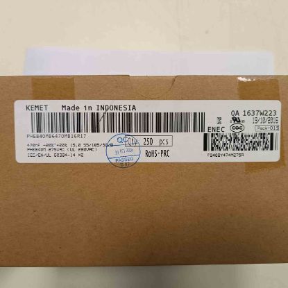 PHE840MB6470MB16R17 470NF 275VAC 15 0.2 POLYESTER KEMET POLYESTER KONDANSATÖR resmi