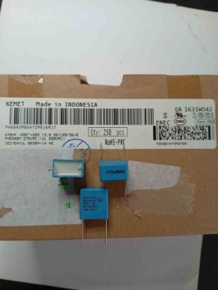 PHE840MB6470MB16R17 470NF 275VAC 15 0.2 KEMET POLYESTER KONDANSATÖR resmi