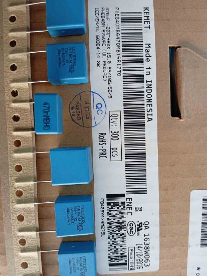 PHE840MB6470MB16R17T0 470NF 275VAC 15 0.2 KEMET POLYESTER KONDANSATÖR resmi