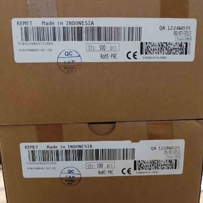 PHE426KB6470JR06 470NF 400V 15mm %5 KEMET POLYESTER KONDANSATÖR resmi