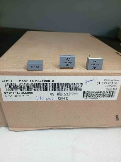 R71MI3470AA00K 470NF 420V 15 0.1 KEMET POLYESTER KONDANSATÖR resmi