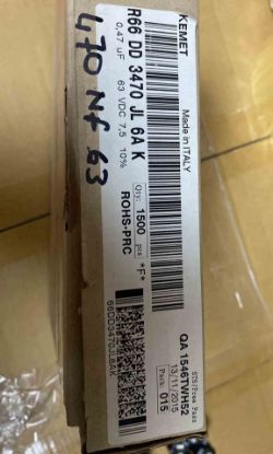 R66DD3470JL6AK 470NF 63V 7.5 0.1 KEMET POLYESTER KONDANSATÖR resmi