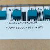 F612JG474K063R 470NF 63V 5 0.1 KEMET POLYESTER KONDANSATÖR resmi
