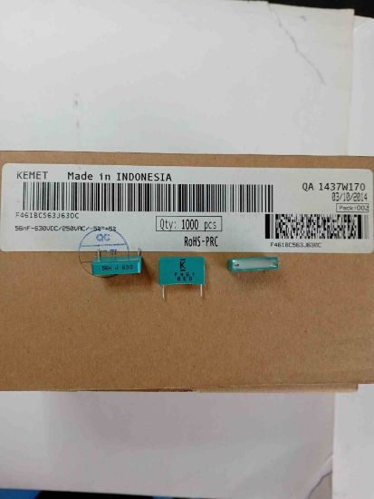 F461BC563J630C 56NF 630V 15 0.05 KEMET POLYESTER KONDANSATÖR resmi