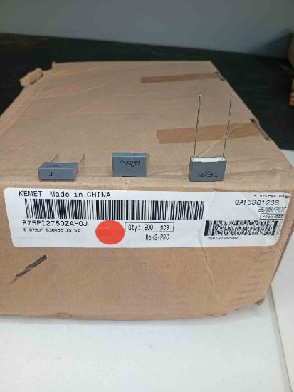 R75PI2750ZAH0J 75NF 630V 15 0.05 KEMET POLYESTER KONDANSATÖR resmi