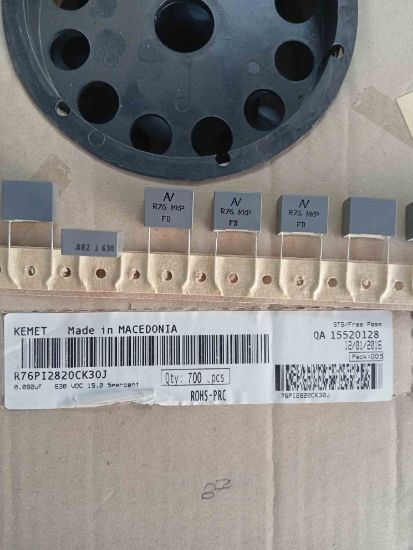 R76PI2820CK30J 82NF 630V 15 0.05 KEMET POLYESTER KONDANSATÖR resmi