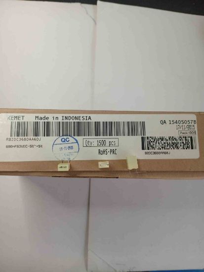 R82DC3680AA60J 680NF 63V 5 0.05 KEMET POLYESTER KONDANSATÖR resmi