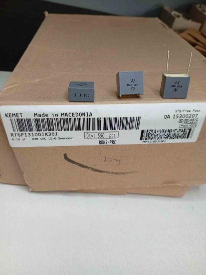 R76PI3100JK30J 100NF 630V 15 0.05 KEMET POLYESTER KONDANSATÖR resmi