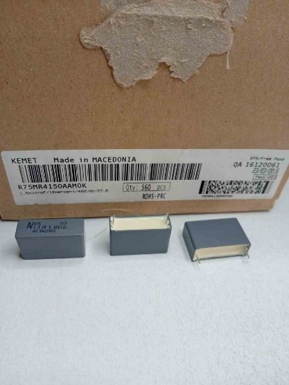 R75MR4150AAM0K 1.5MF 400V 27.5 0.1 KEMET POLYESTER KONDANSATÖR resmi