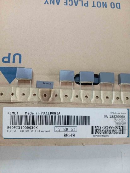 R60PI3100DQ30K 100NF 630V 15 0.1 KEMET POLYESTER KONDANSATÖR resmi