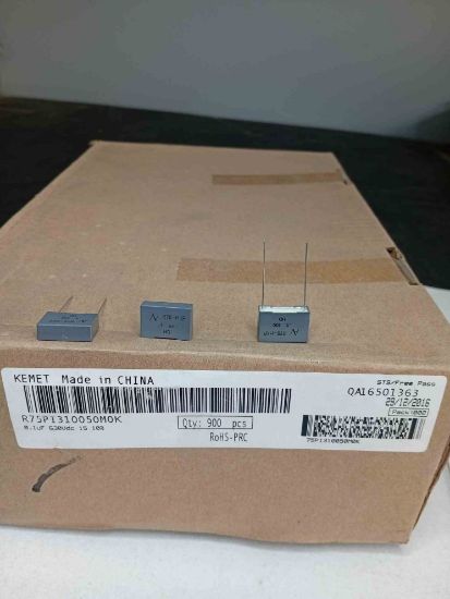 R75PI310050M0K 100NF 630V 15 0.1 KEMET POLYESTER KONDANSATÖR resmi