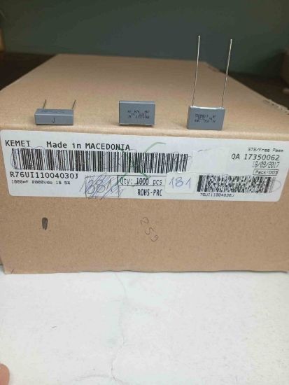 R76UI11004030J 1NF 2000V 15 0.05 KEMET POLYESTER KONDANSATÖR resmi