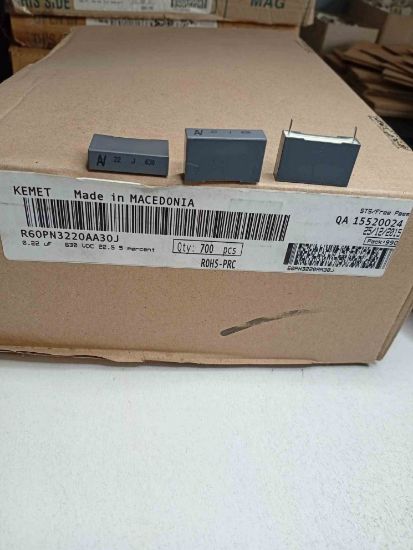 R60PN3220AA30J 220NF 630V 22.5 0.05 KEMET POLYESTER KONDANSATÖR resmi