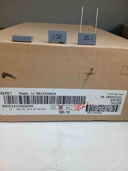 60EI4100DQ30K 1MF 100V 15 0.1 KEMET POLYESTER KONDANSATÖR resmi
