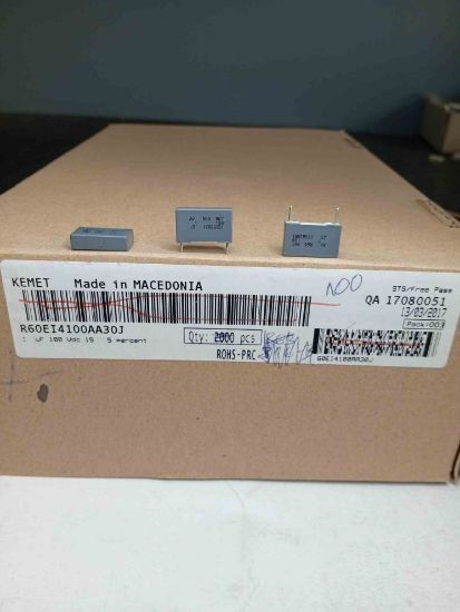R60EI4100AA30J 1MF 100V 15 0.05 KEMET POLYESTER KONDANSATÖR resmi