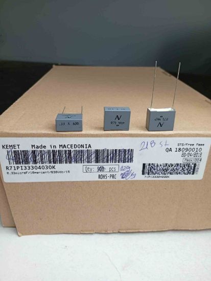 R71PI33304030K 330NF 630V 15 0.1 KEMET POLYESTER KONDANSATÖR resmi