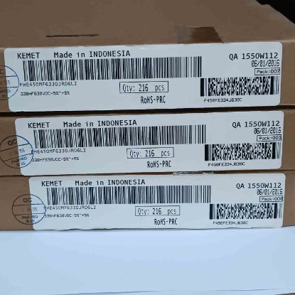 PHE450MF6330JR06L2 330NF 630V 27.5 0.05 KEMET POLYESTER KONDANSATÖR resmi