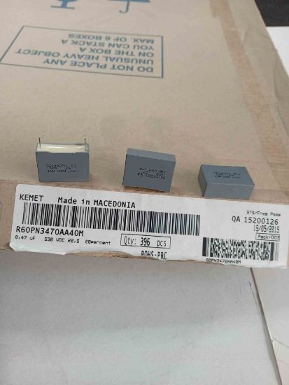 R60PN3470AA40M 470NF 630V 22.5 0.2 KEMET POLYESTER KONDANSATÖR resmi