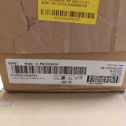 R75PR4100AA3EK 1MF 630V 27.5 0.1 KEMET POLYESTER KONDANSATÖR resmi