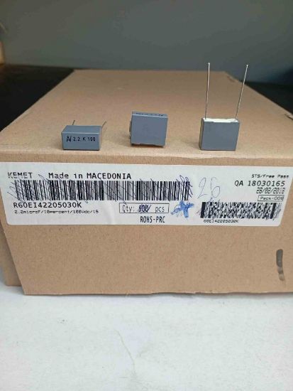 R60EI42205030K 2.2MF 100V 15 0.1 KEMET POLYESTER KONDANSATÖR resmi