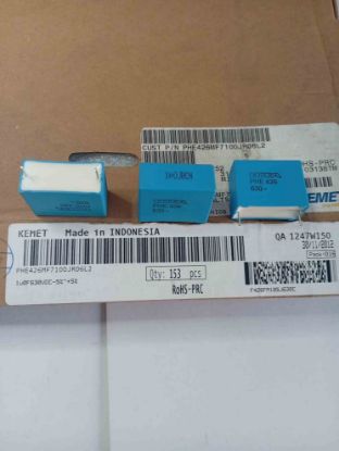 PHE426MF7100JR06L2 1MF 630V 27.5 0.05 KEMET POLYESTER KONDANSATÖR resmi