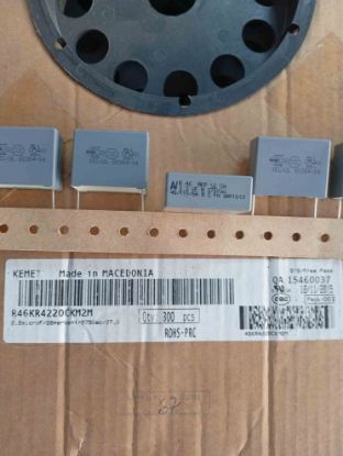 R46KR4220CKM2M 2.2MF 275VAC 27.5 20%|R.46 KEMET POLYESTER KONDANSATÖR resmi