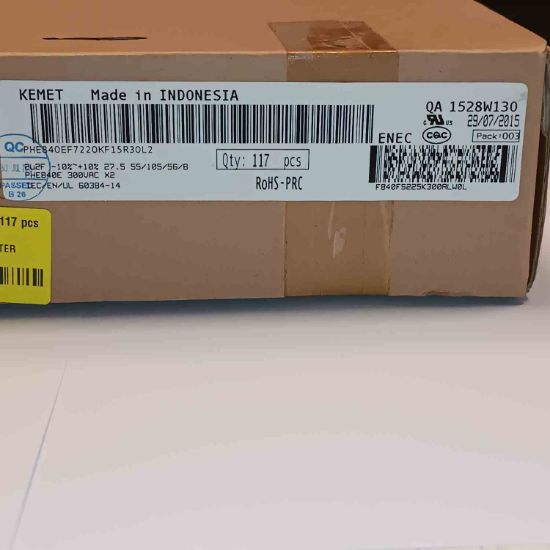 PHE840EF7220KF15R30L2 2.2MF 300VAC 27.5 0.1 KEMET POLYESTER KONDANSATÖR resmi