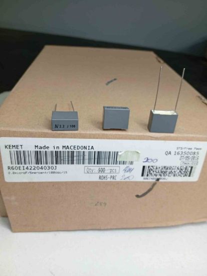 R60EI42204030J 2.2MF 100V 15 0.05 KEMET POLYESTER KONDANSATÖR resmi