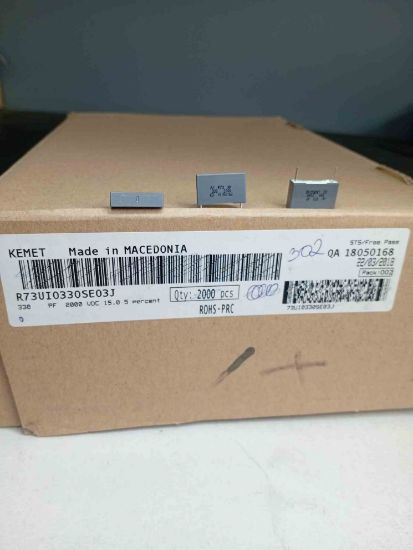 R73UI0330SE03J 330PF 2000V 15 0.05 KEMET POLYESTER KONDANSATÖR resmi