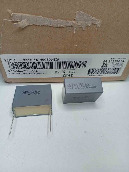 R46KW447050M1K 4.7MF 275VAC 37.5 10%|R.46 KEMET POLYESTER KONDANSATÖR resmi