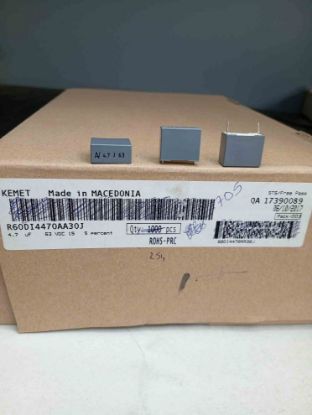 R60DI4470AA30J 4.7MF 63V 15 0.05 KEMET POLYESTER KONDANSATÖR resmi