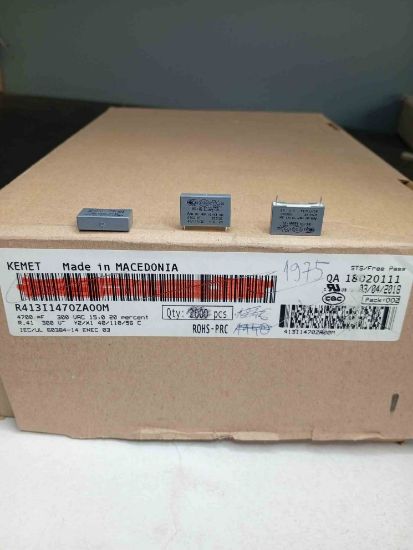 R413I1470ZA00M 4.7NF 300VAC 15 20%|R.41 KEMET POLYESTER KONDANSATÖR resmi