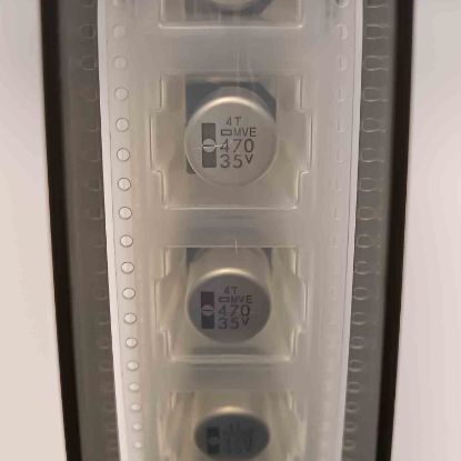 3224MVE35VC470MK14 470MF 35V 12.5x13.5 NİPPON SMD KONDANSATÖR resmi